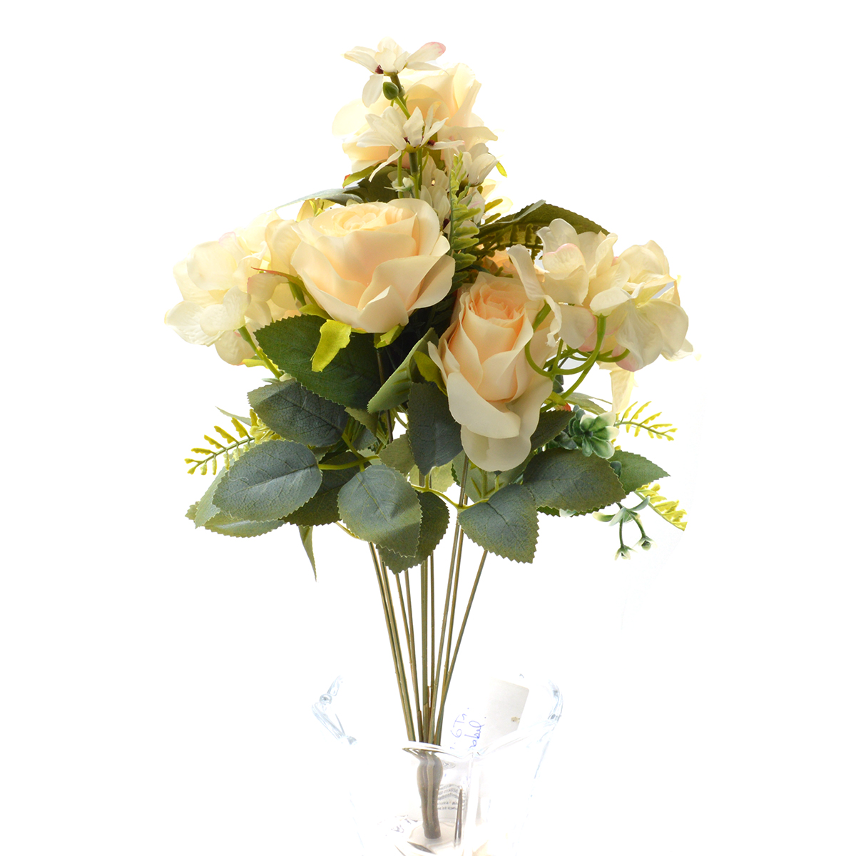 Buchet 6 trandafiri Mirabel crem AFO