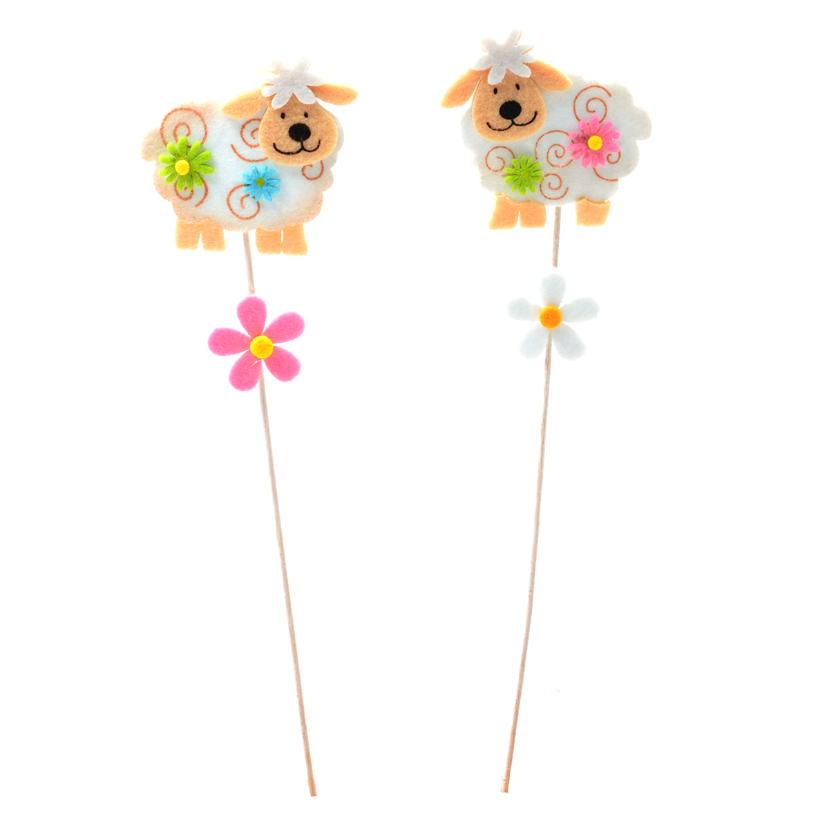 Set 10 decoratiuni textile pe bat oite AFO