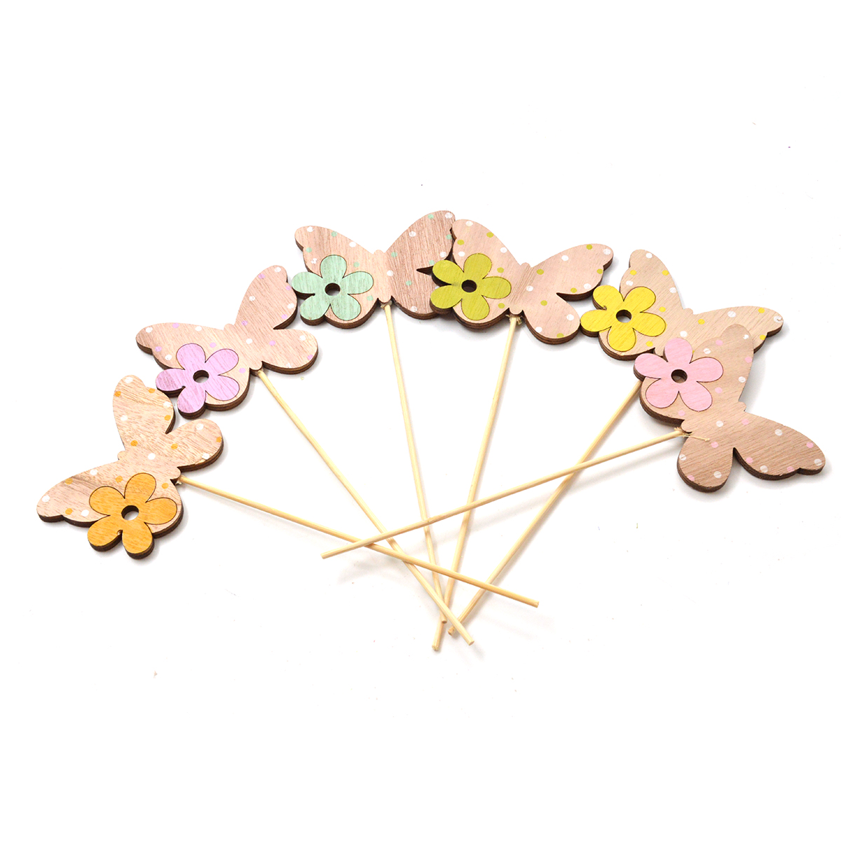 Set 6 decoratiuni pe bat model fluturas AFO