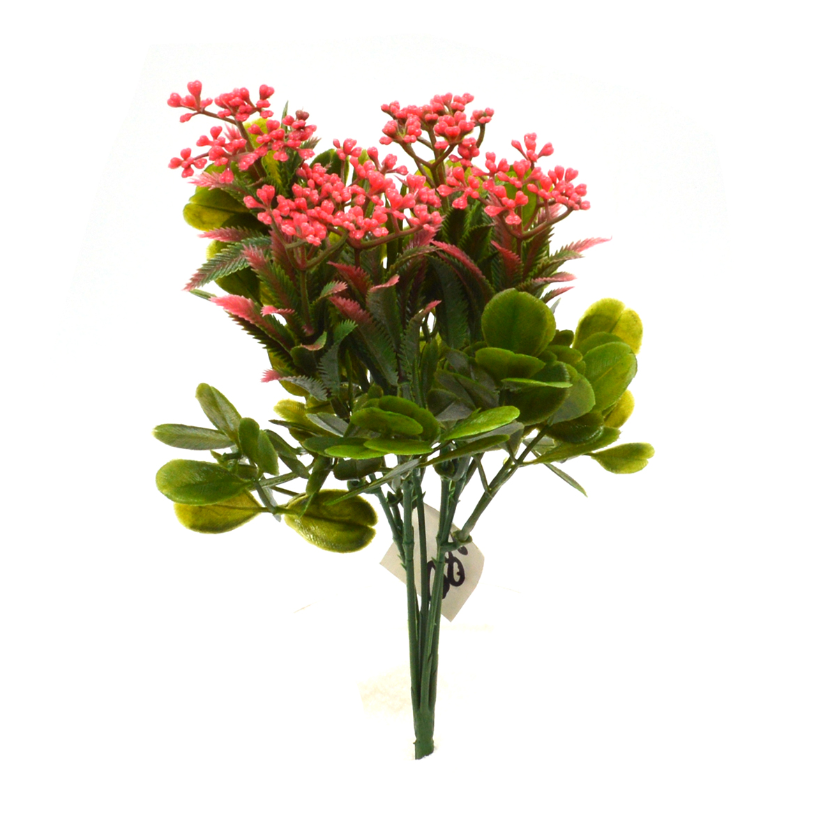 Buchetel mixt buxus cu kalanchoe corai