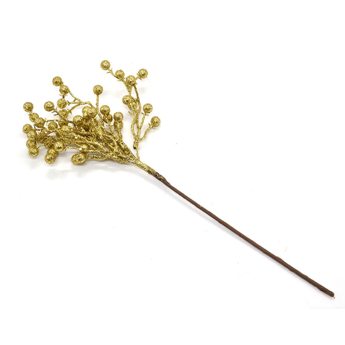 Ornament craciun bobite auriu 37cm