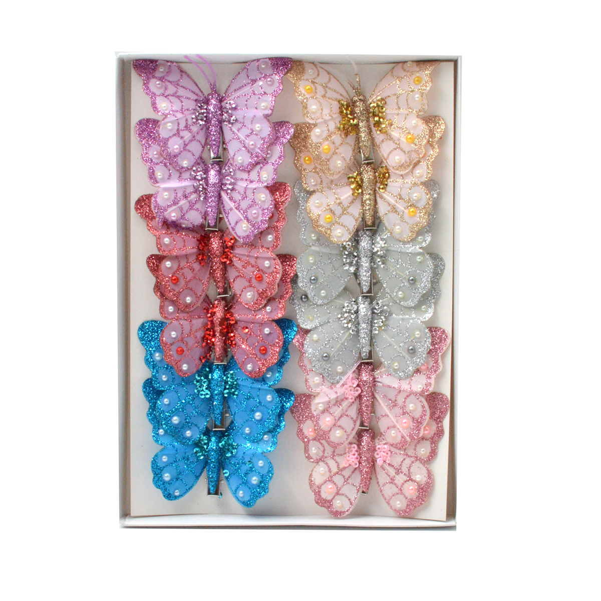 Set fluturi 8cm 12buc P121-A21291
