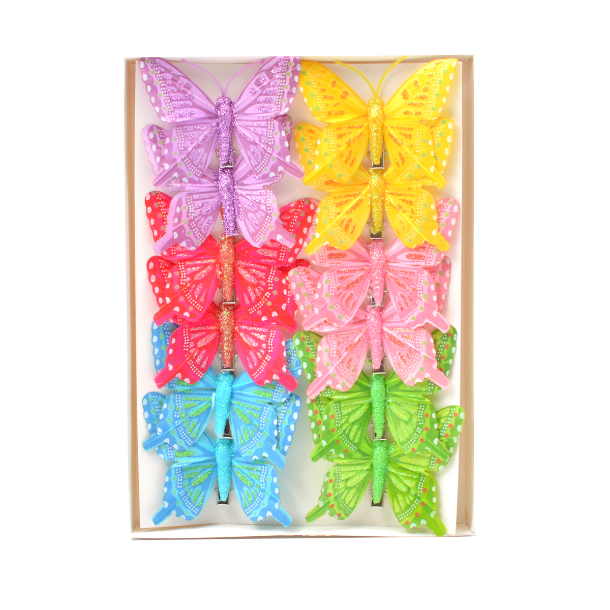 Set fluturi 8cm 12buc P131-287011