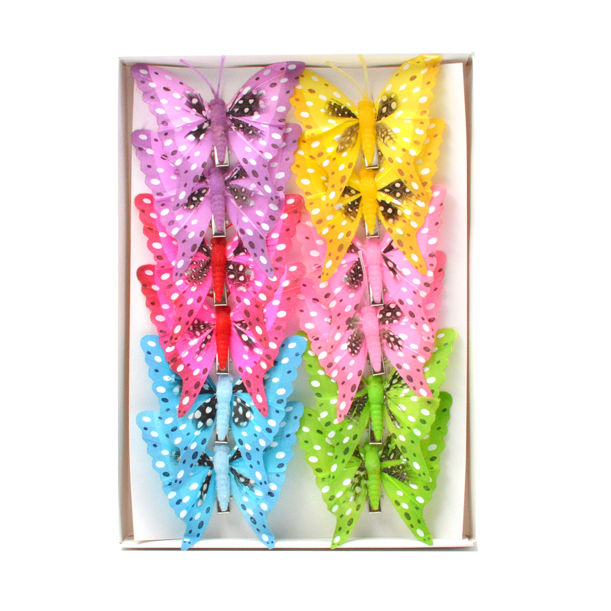 Set fluturi 8cm 12buc P137 282804