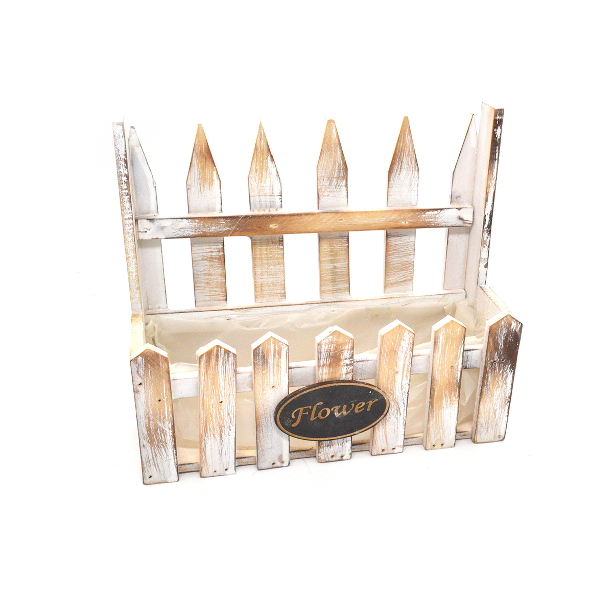 Cos lemn tip jardiniera rustic dreptunghi flower