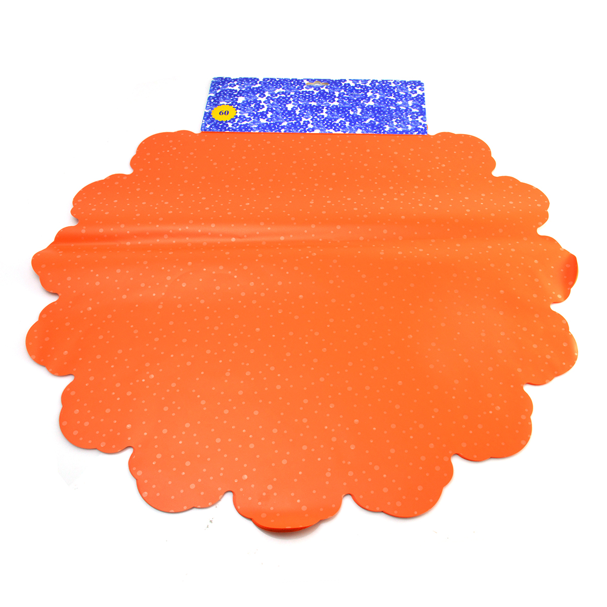 Celofan Rotund 60CM Buline portocaliu deschis