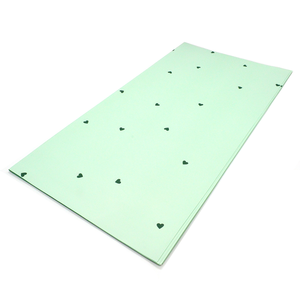 Celofan cerat inimioare mici menta