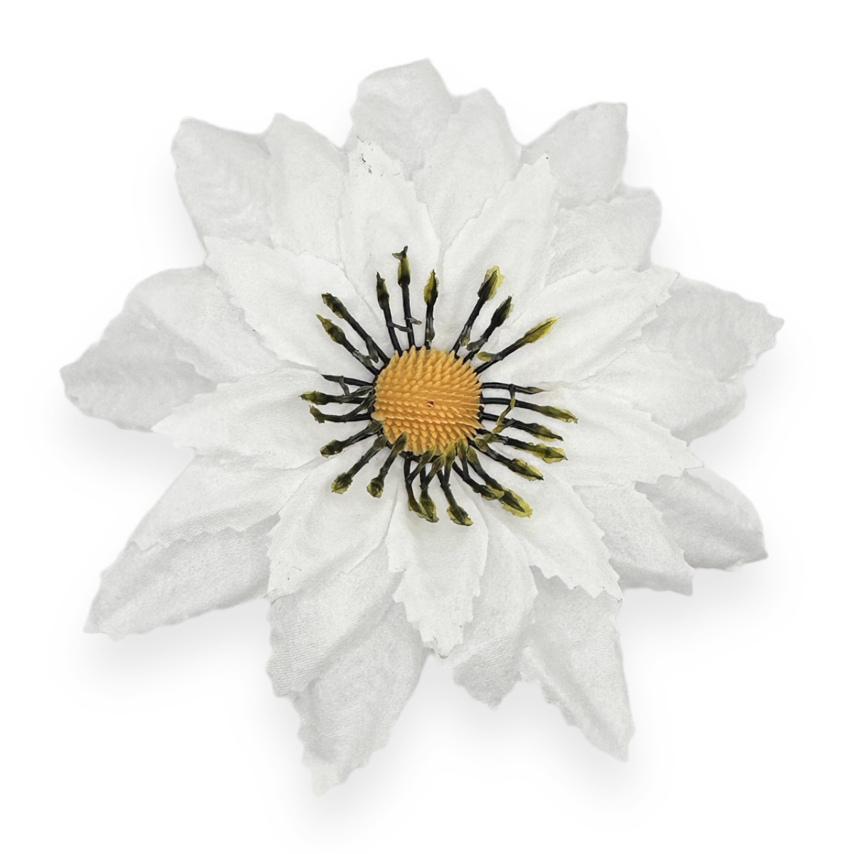 Set 90 buc flori artificiale funerare, Cap Lotus Alb