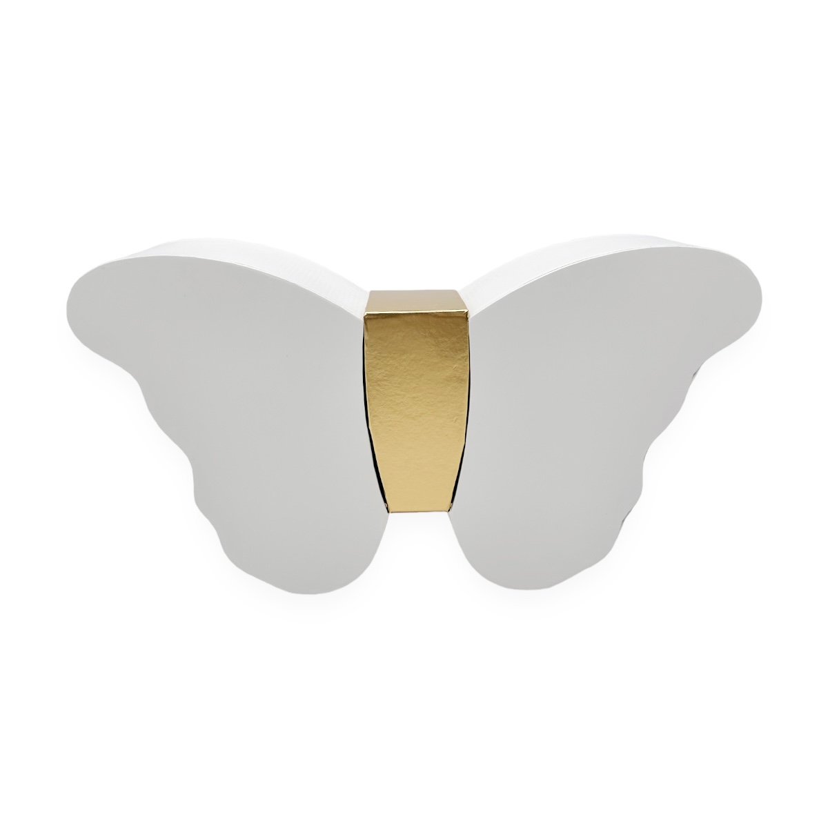 Cutie Tip Fluture cu Sertar Interior Alb