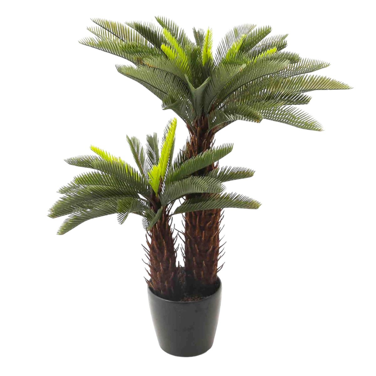 Planta Artificiala Premium Cycas cu 2 Tulpine 90CM