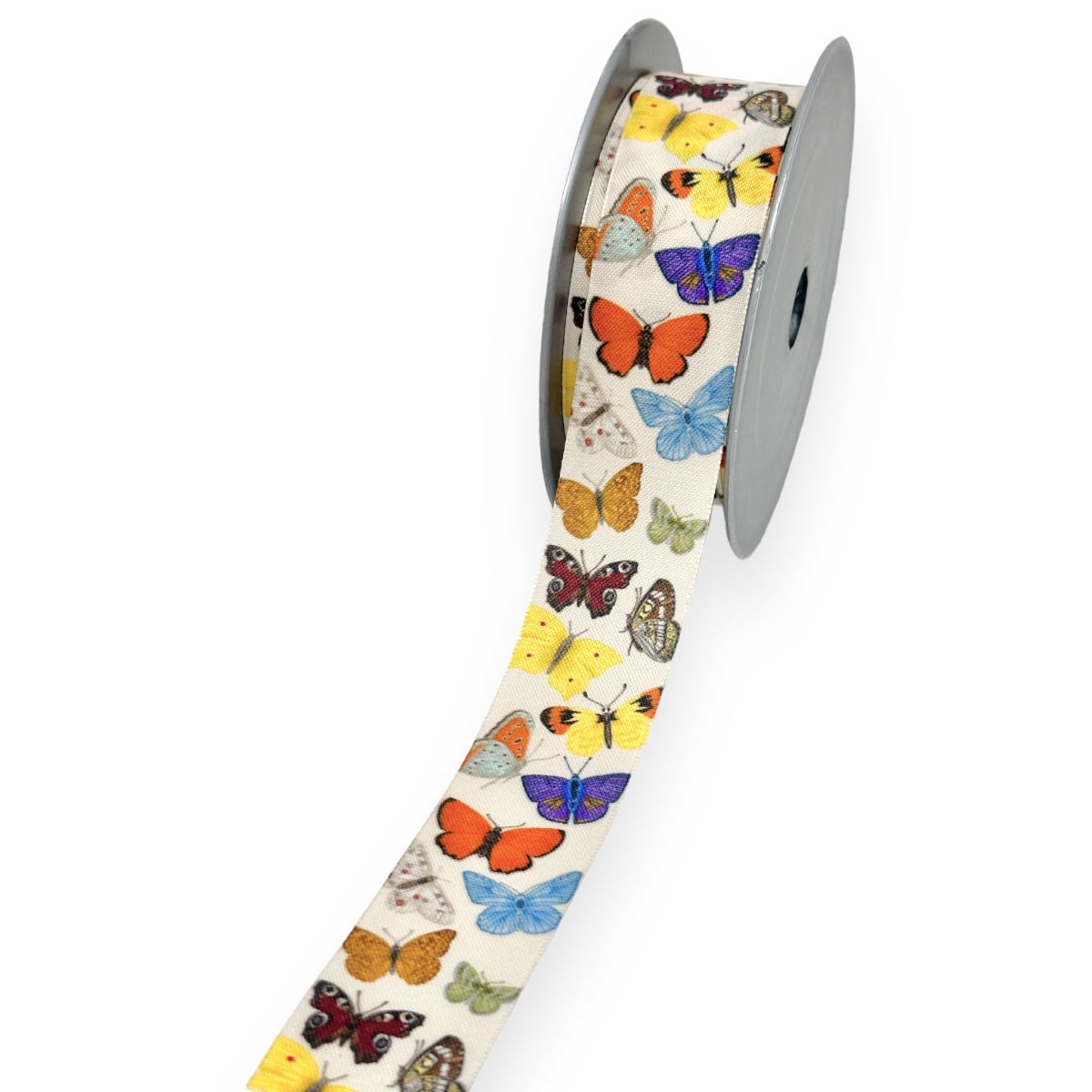 Rola textila 3.6cm model fluturasi multicolori