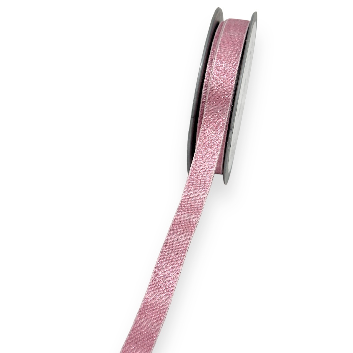 Rola glitter textila 1.4cm roz