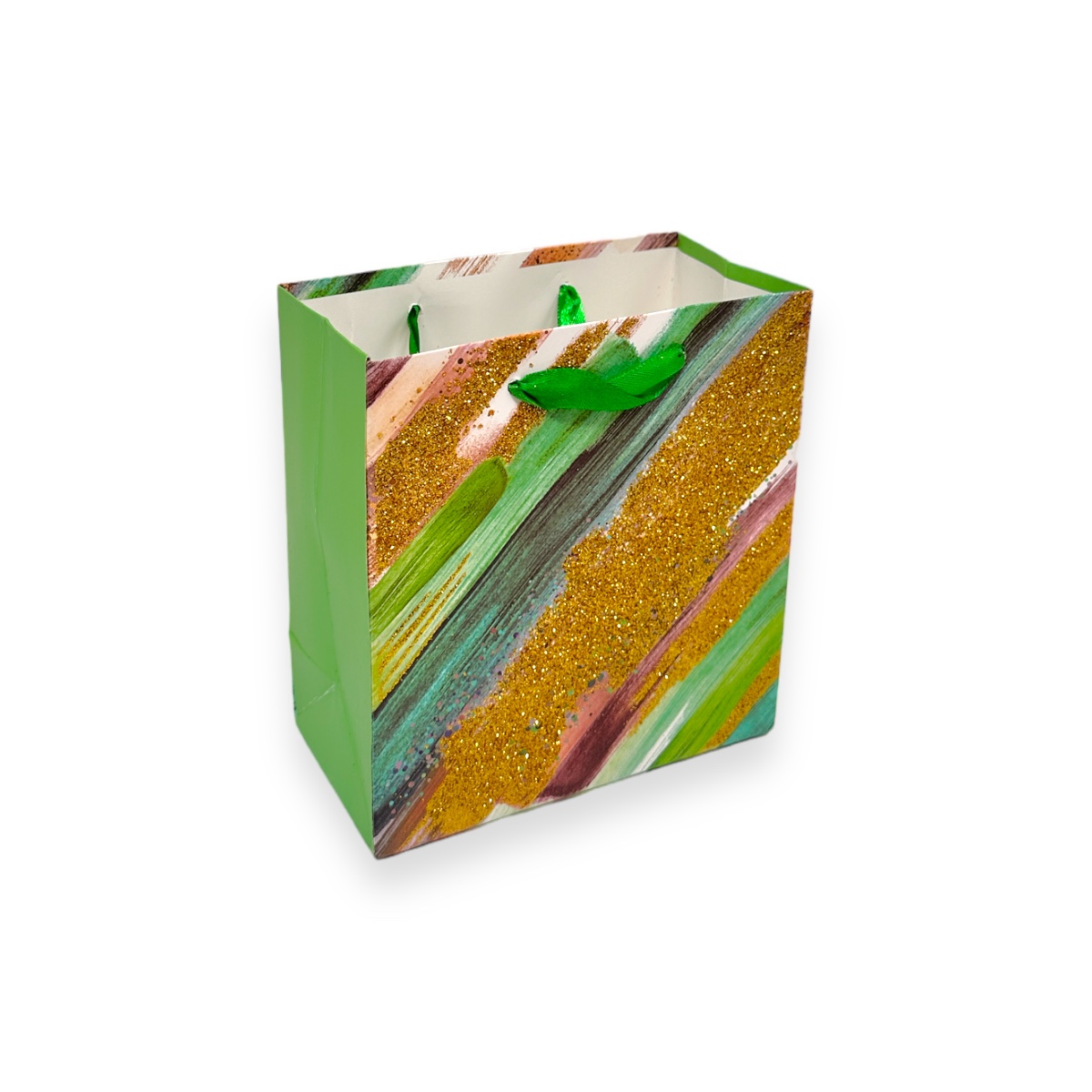 Set 12 Pungi Cadou model colorful verde 14x15x7