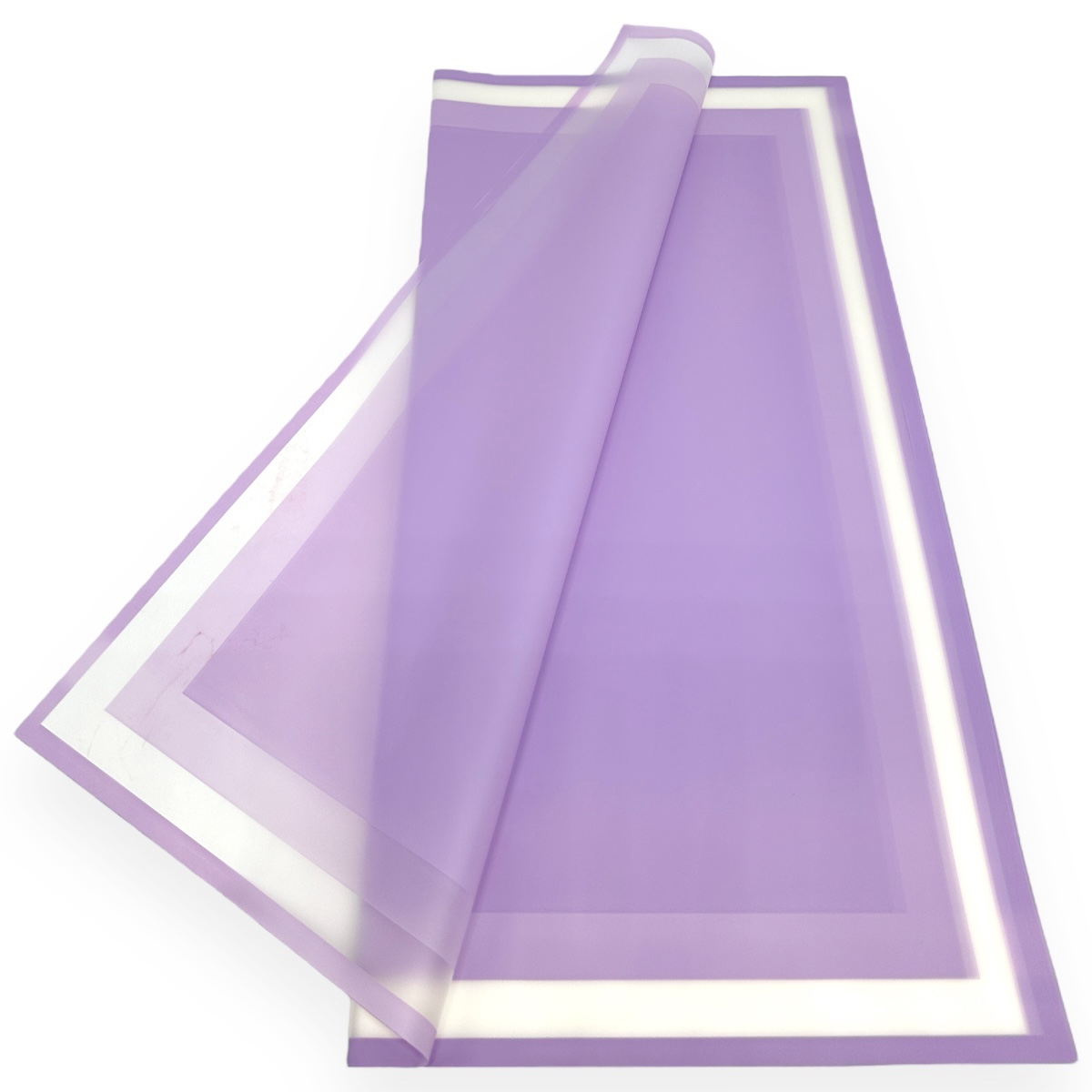 Celofan semitransparent bordura color liliac