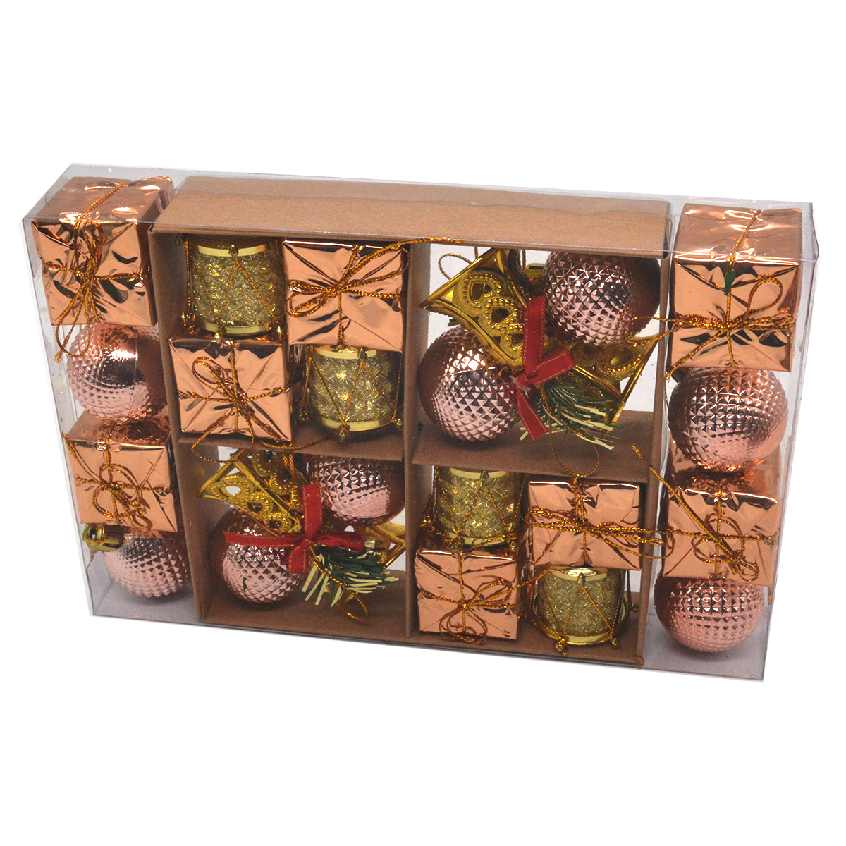 Set 26 ornamente craciun mici CUPRU 70-10