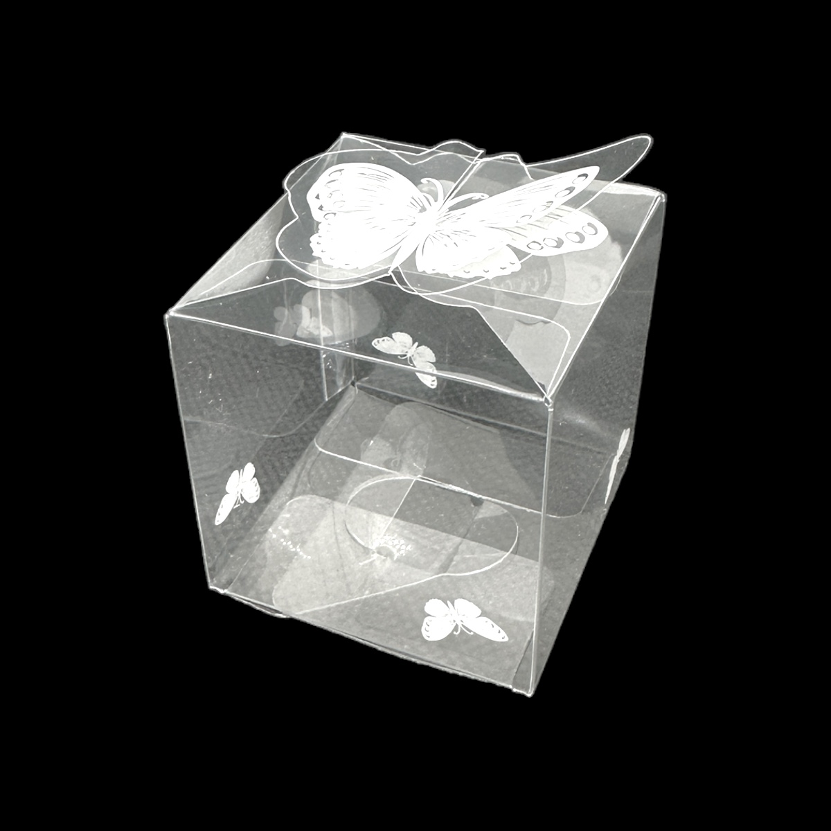 Set 50 cutii acetofan model fluture 5x5x5cm