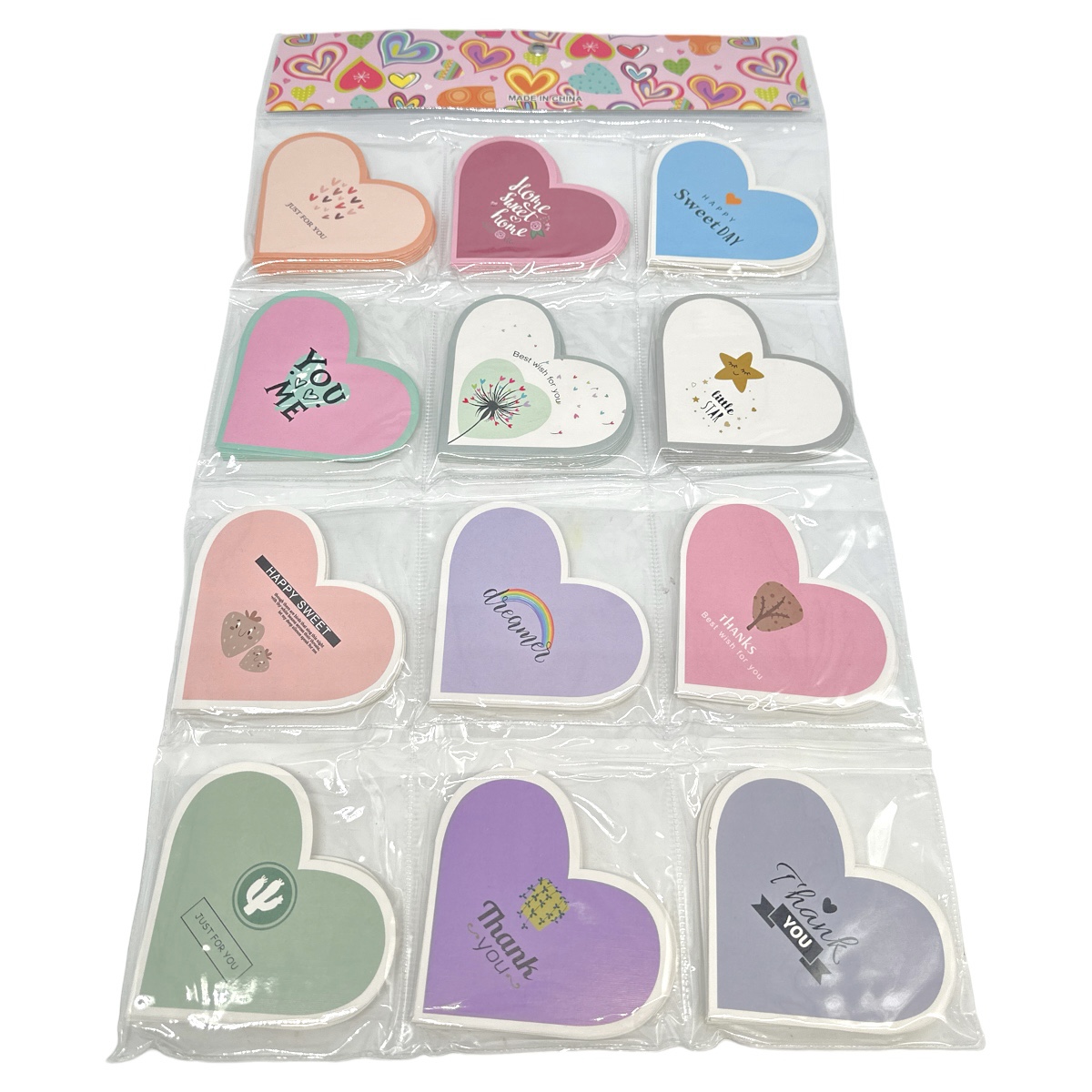Set 96 Felicitari Inima 9.4x9.4cm - Cod 10-47