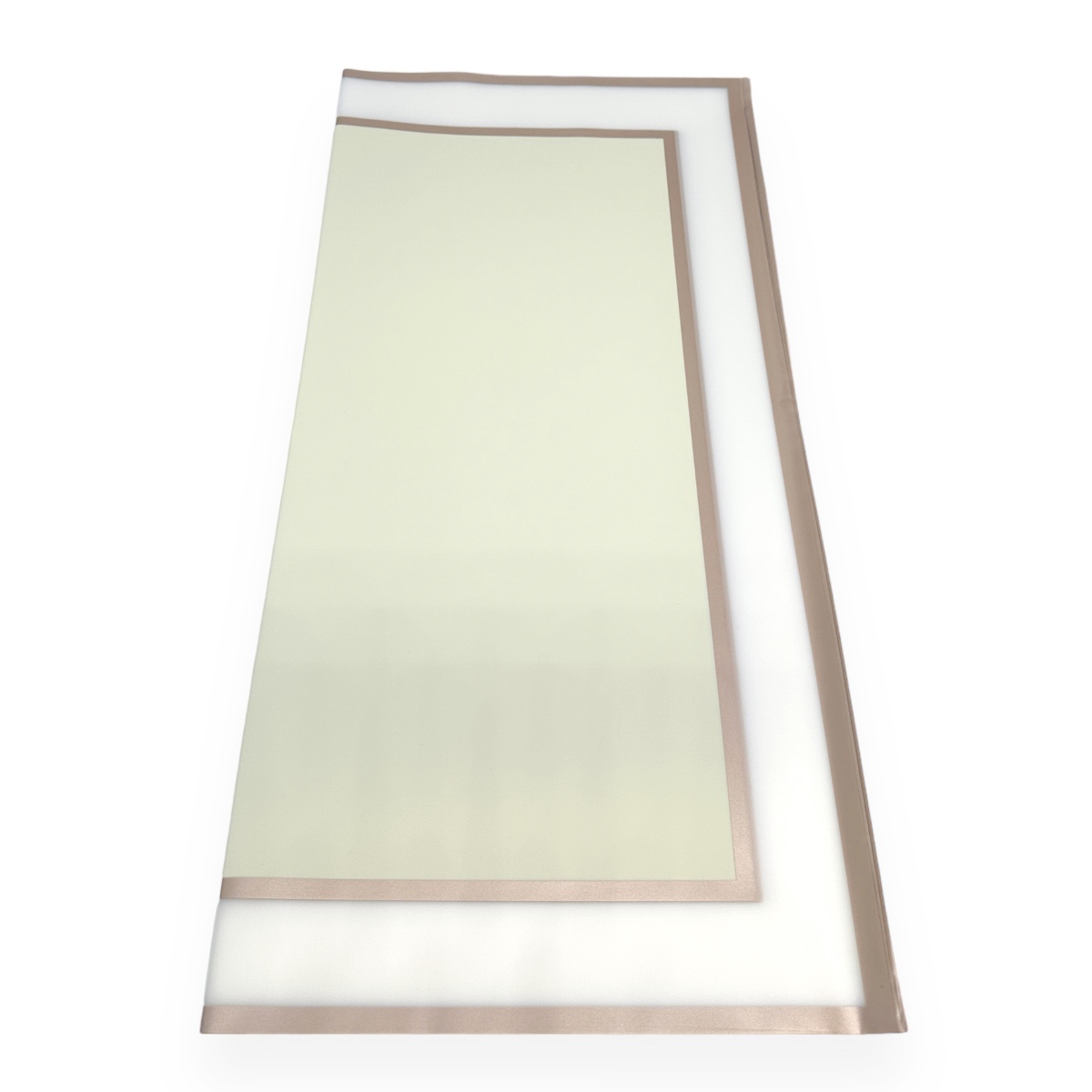 Celofan semitransparent bordura mare cupru crem