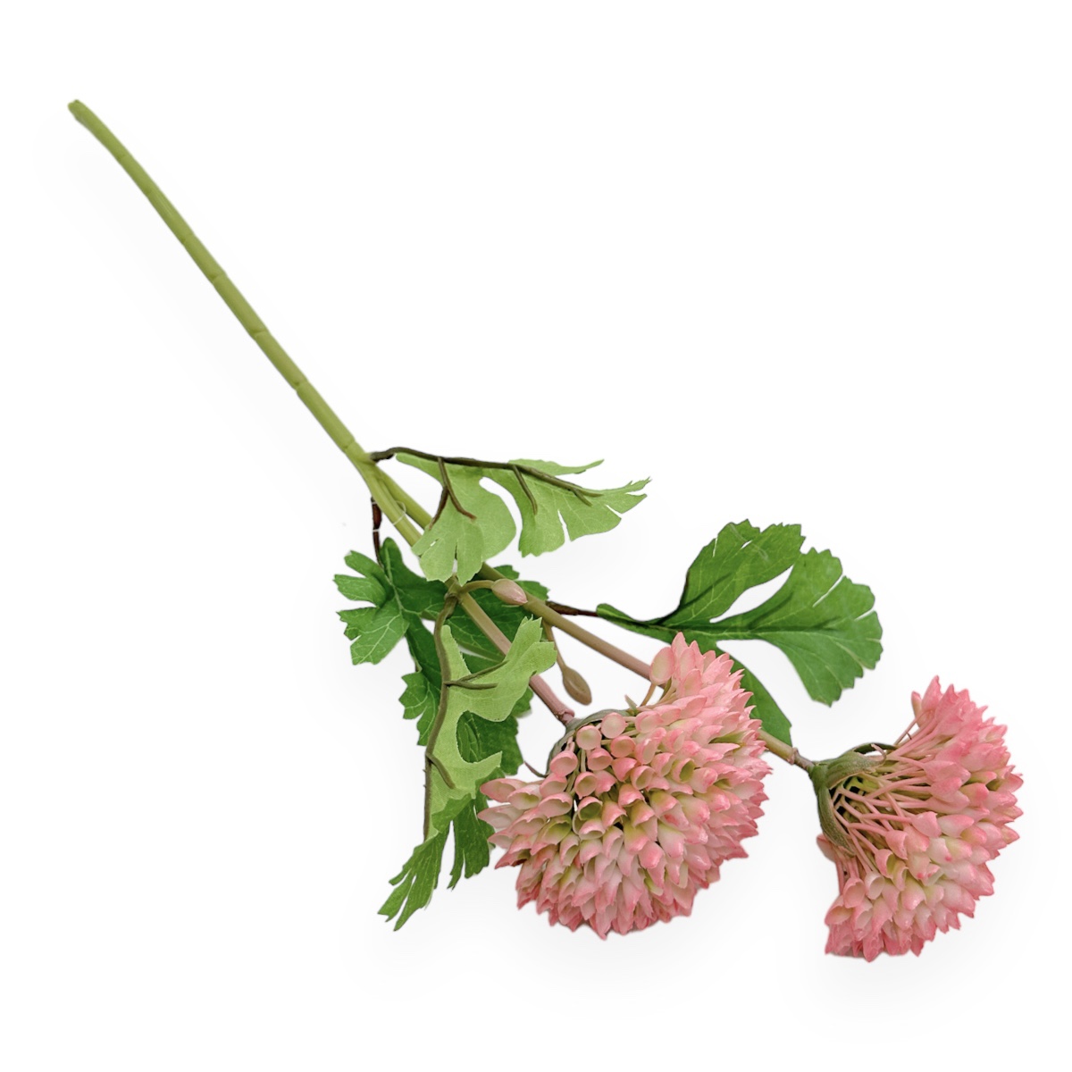 Fir Dalia Artificiala Premium Cu Doua Flori - Roz
