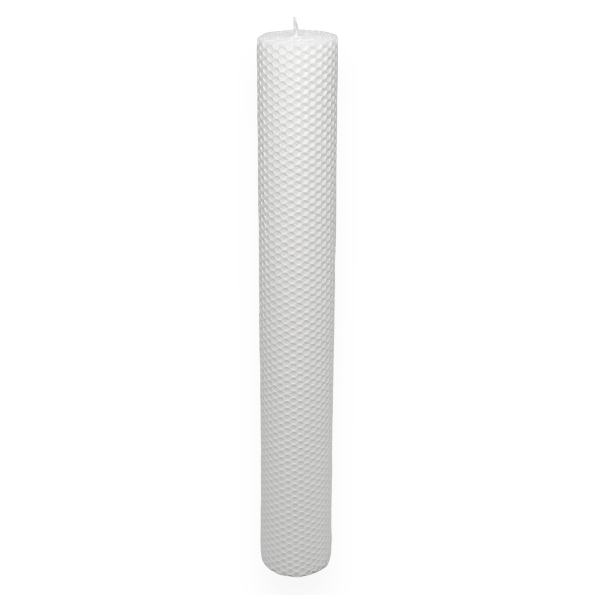 Lumanare ceara naturala tip fagure 41cm alb diametru 5.5cm