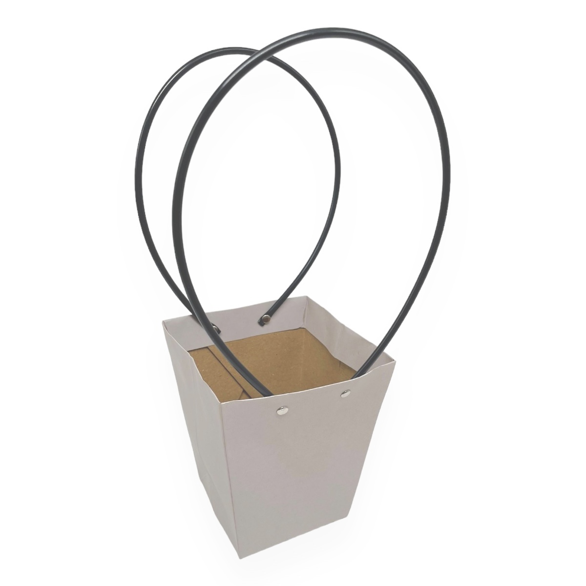 Set 10 buc Sacosa carton manere plastic mare gri