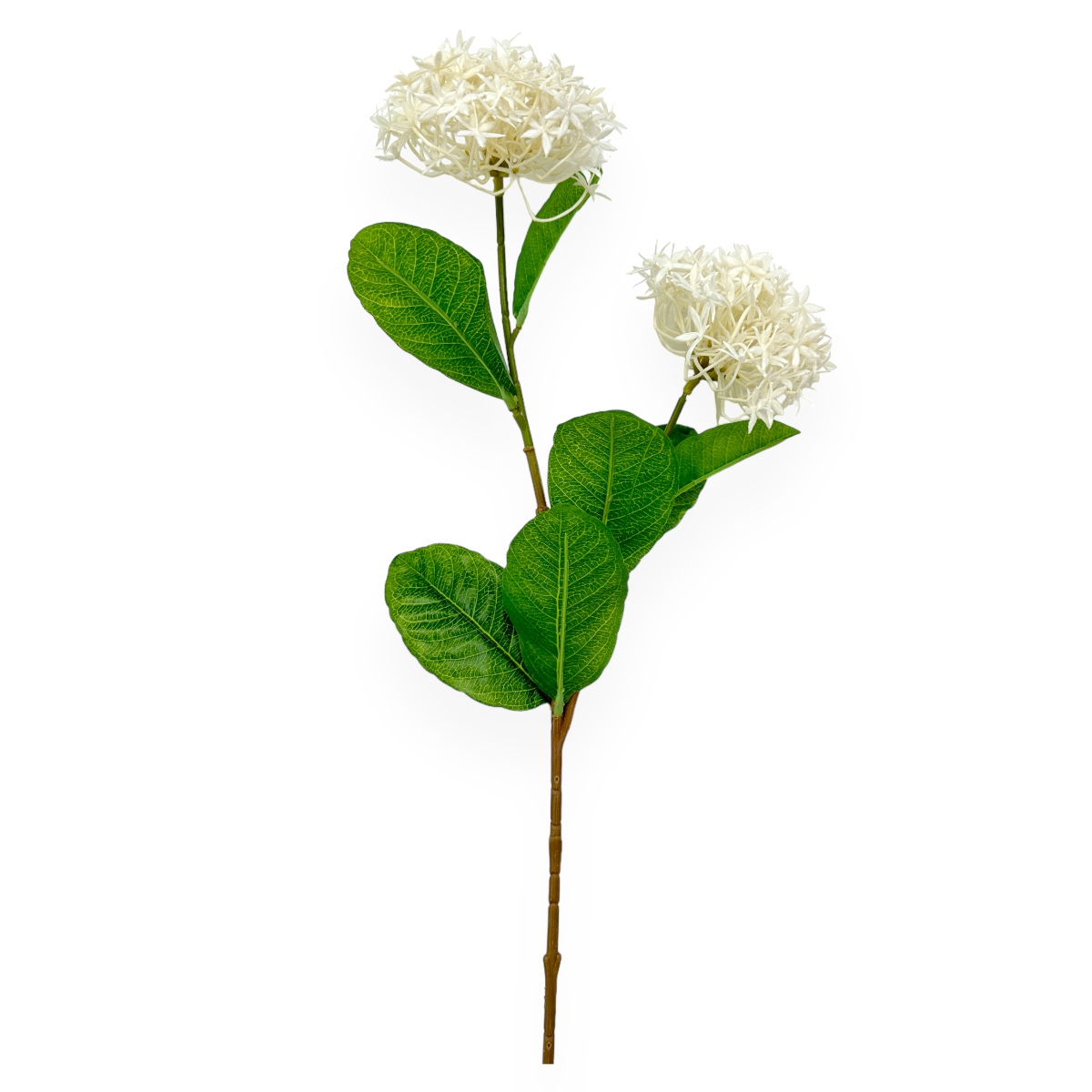 Creanga Artificiala Allium cu 2 Flori Alb