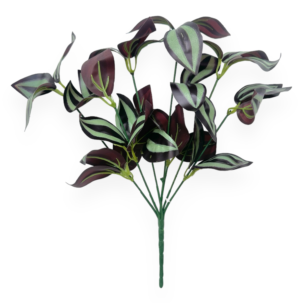 Buchet Artificial Polka Tradescantia Verde cu Grena