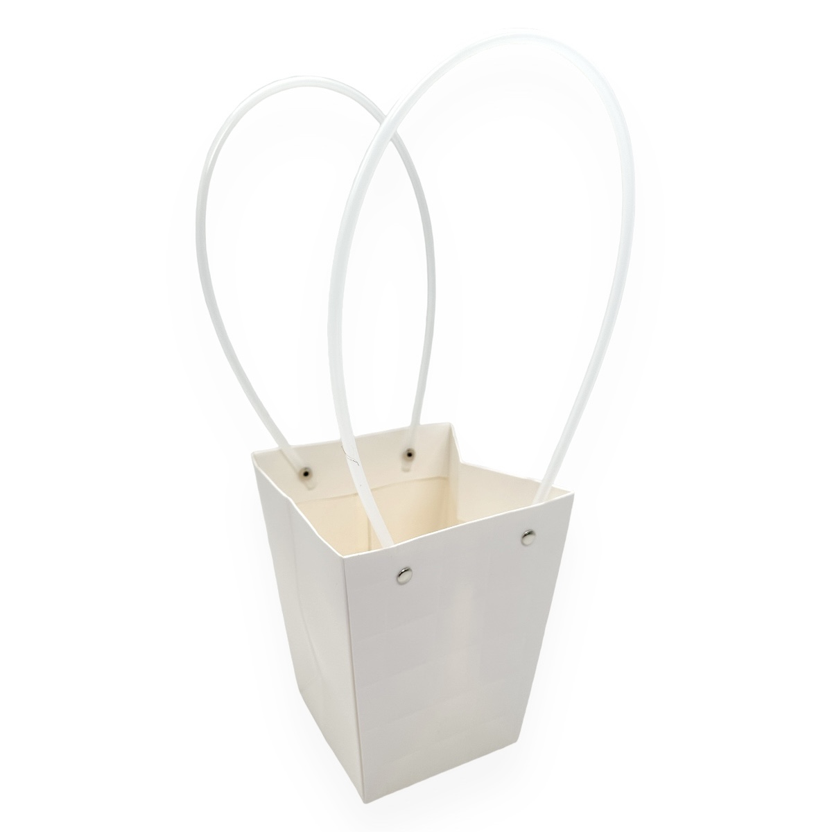 Set 10 sacose carton premium model patratele MARI alb