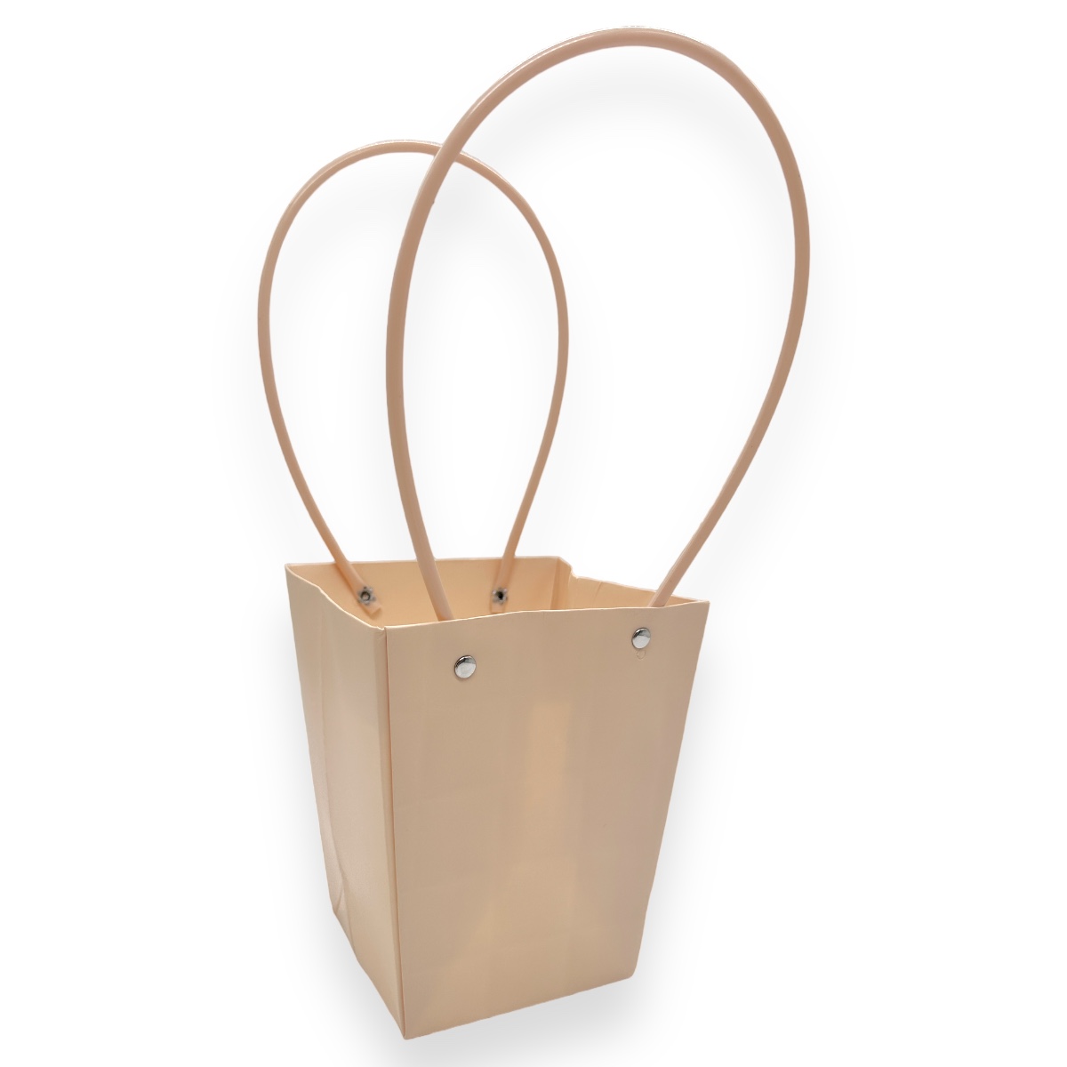 Set 10 sacose carton premium model patratele MICI  crem