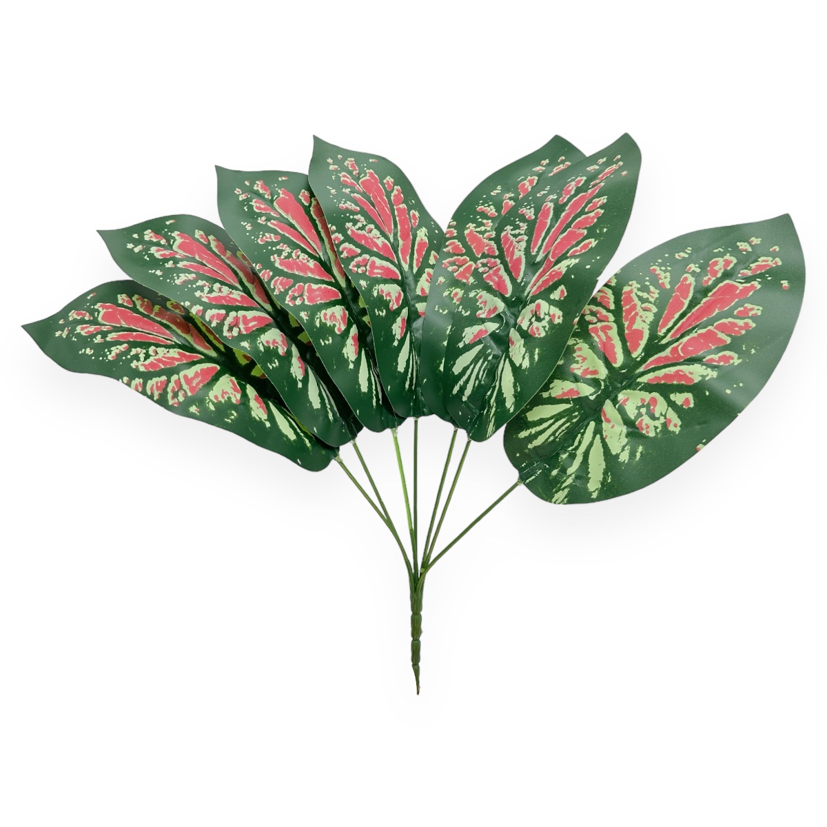 Buchet 7 Fire Verdeata Artificiala Caladium