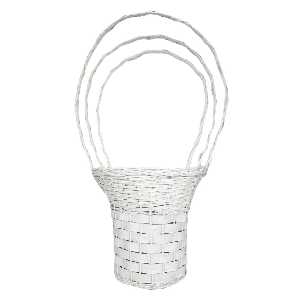 Cosuri Set 3 Rotund Impletit Alb 78cm