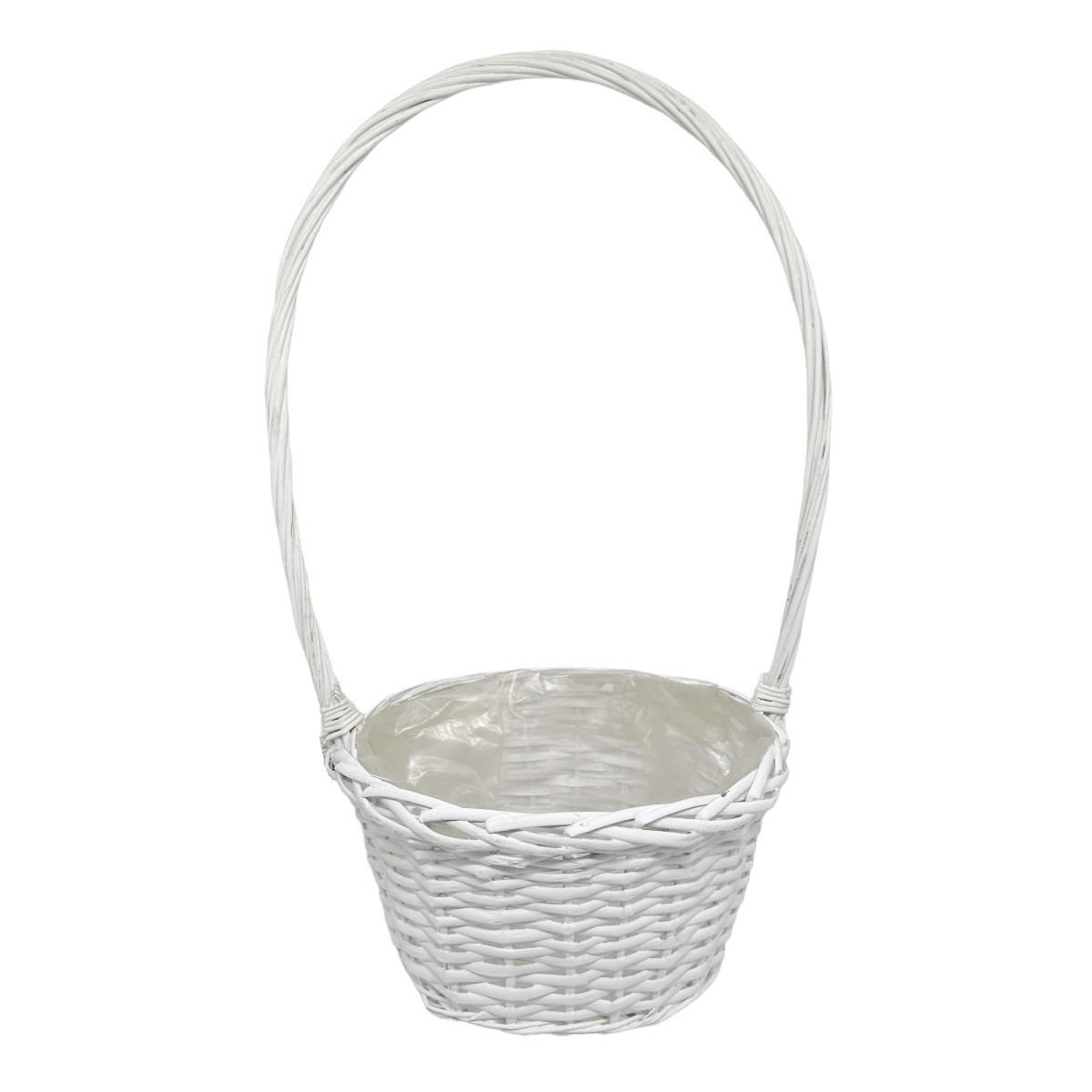 Cos mediu oval conic alb