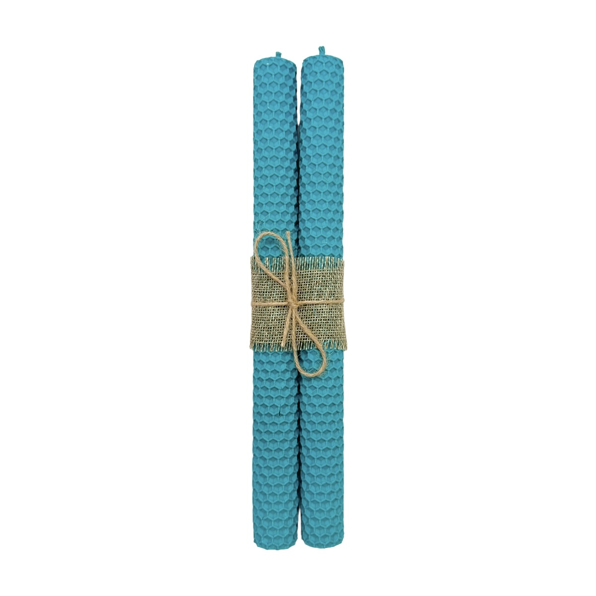 Set 2 lumanari sfesnic ceara naturala marturie 26x2.4cm turquoise