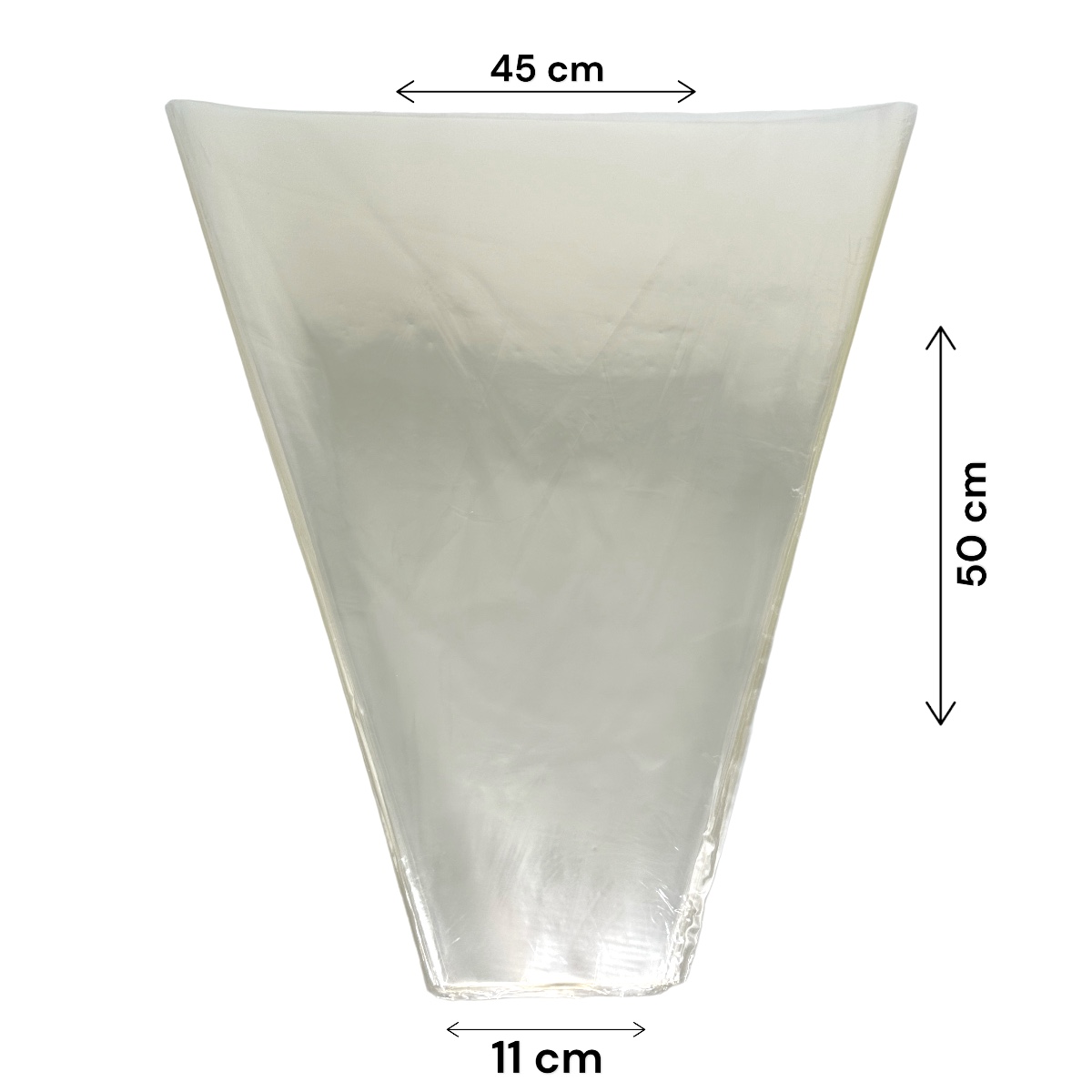 Ambalaj ghiveci Transparent H50
