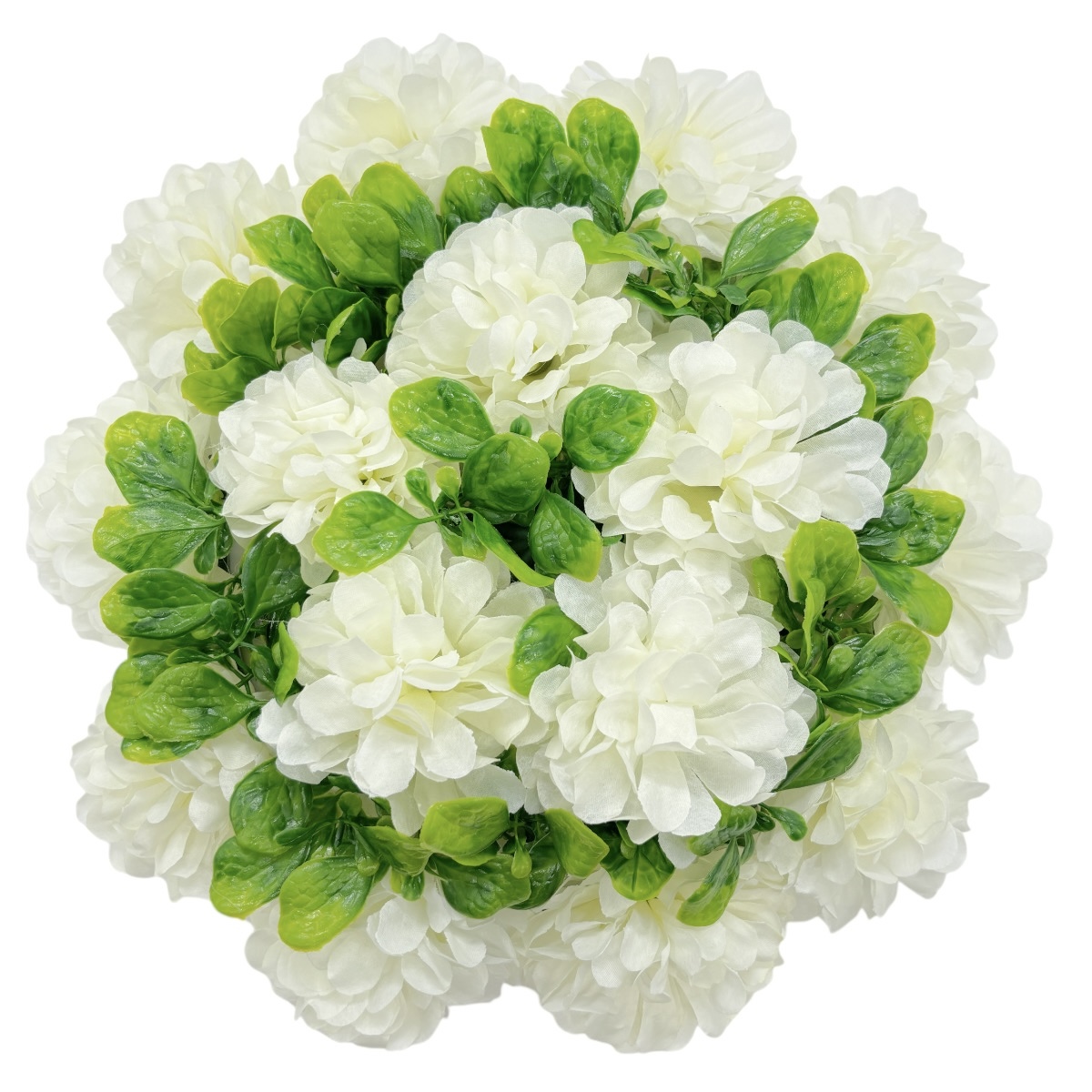 Coronita funerara cu 14 Crizanteme