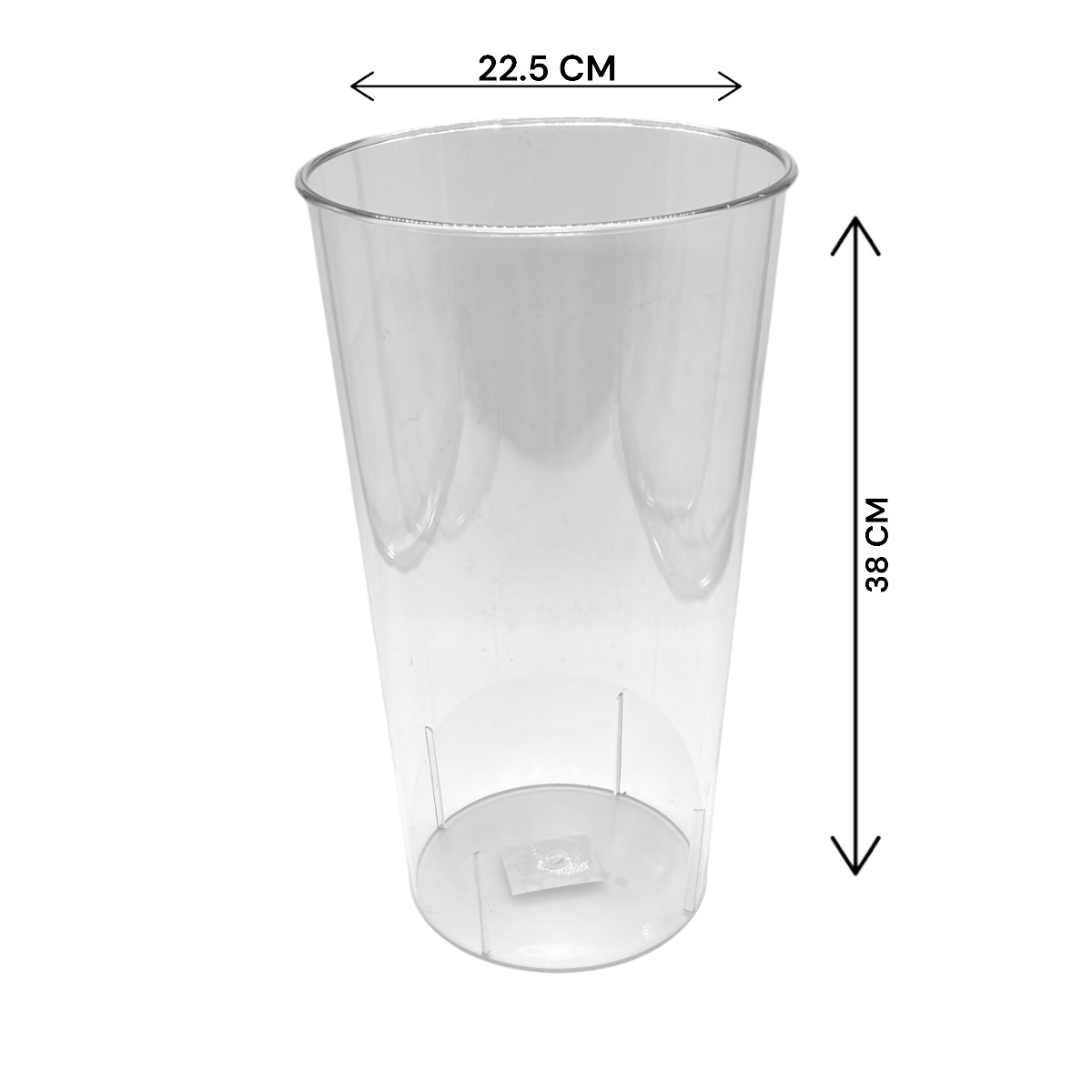 Vaza Flori Din Acril Transparent - Diametru 22.5cm