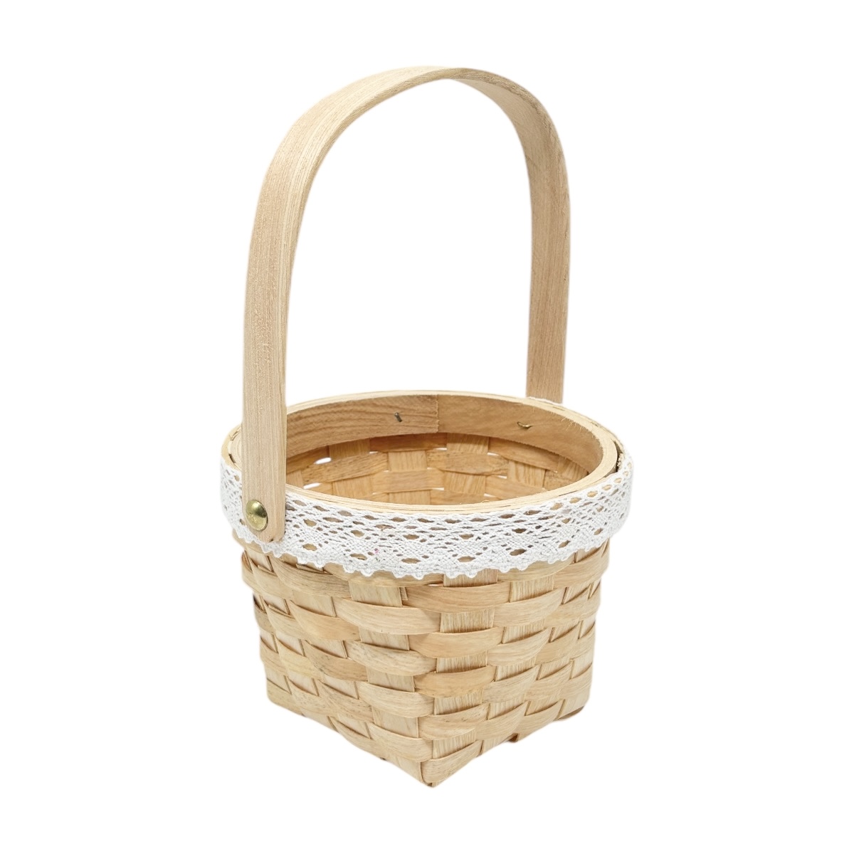 Cos mic rotund natur cu dantela