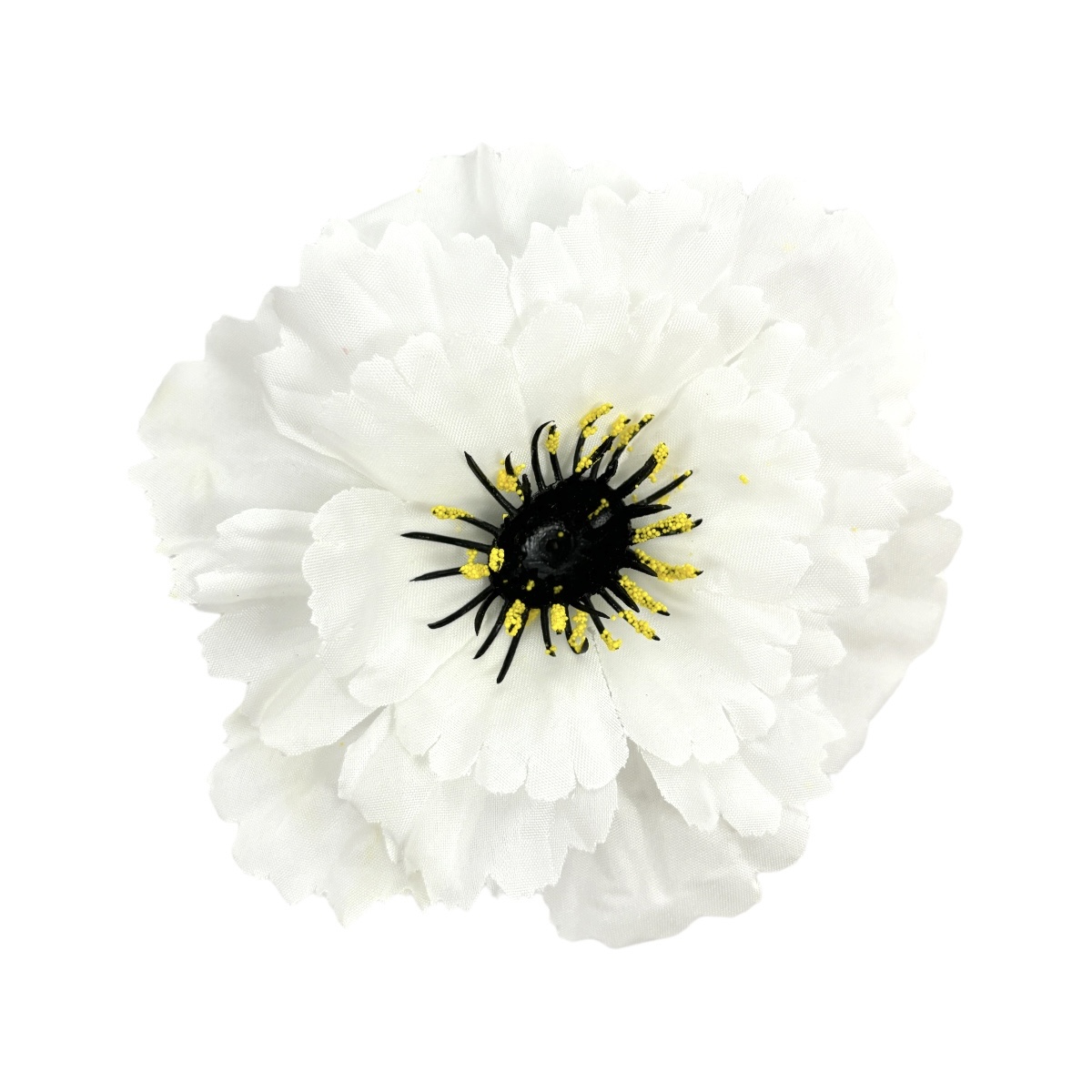 Set 90 buc flori artificiale funerare, Cap MC Alb AFO
