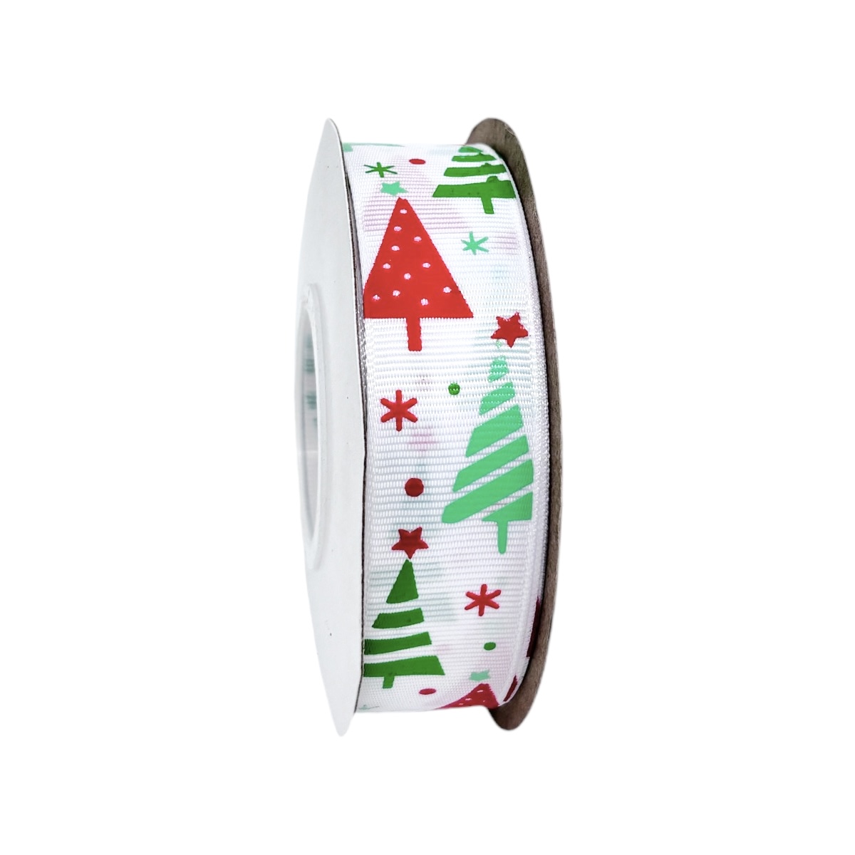 Rola Textila  2.5cm x 23m Model Braduti Multicolori Cu Alb