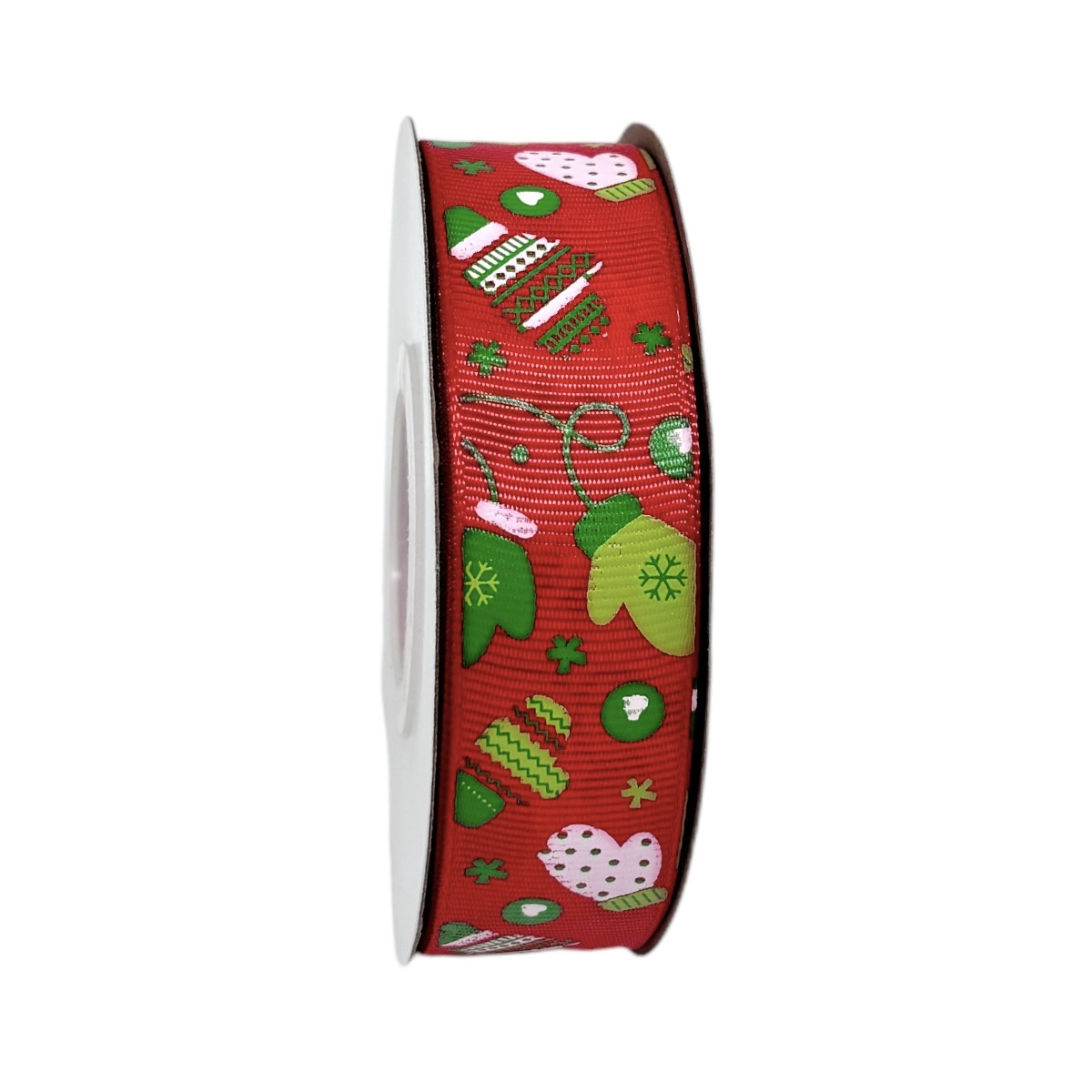 Rola Textila  2.5cm x 23m Model Manusi Multicolore Cu Rosu
