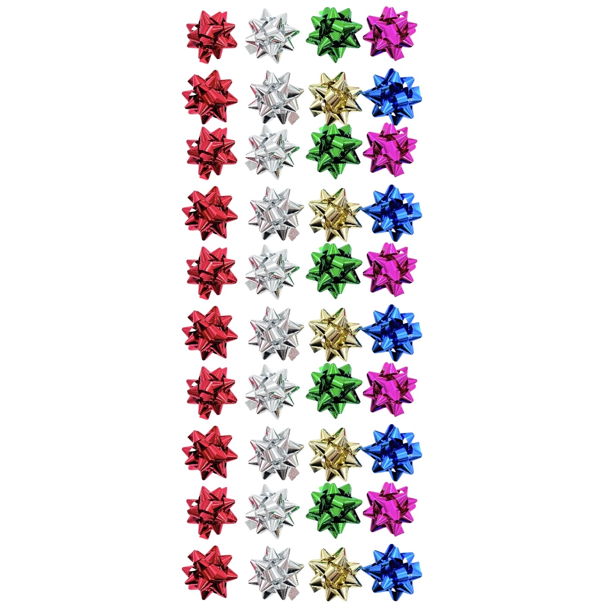Set 40 Funde 6.5cm Metalizate Mixte cu Adeziv
