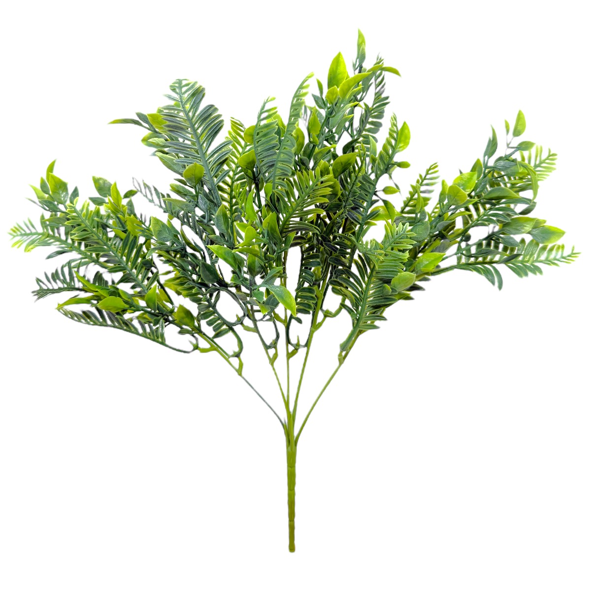 Buchetel verdeata mixt Ruscus Italian si feriga verde cu alb