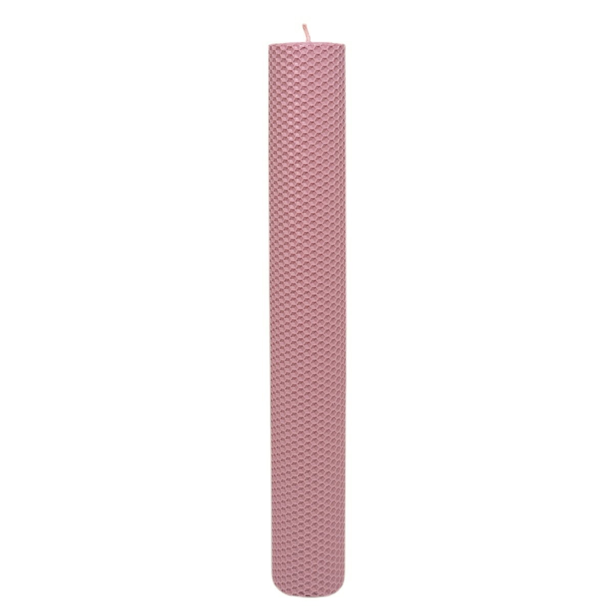 Lumanare ceara naturala tip fagure 41cm liliac prafuit diametru 5.5cm
