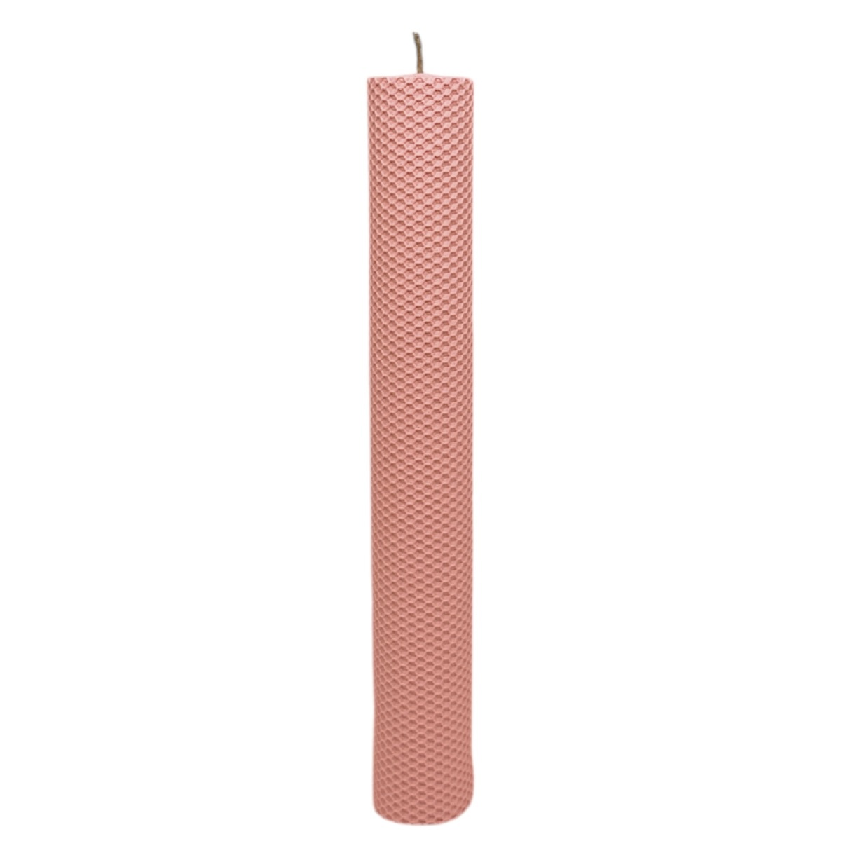 Lumanare ceara naturala tip fagure 41cm roze diametru 5.5cm
