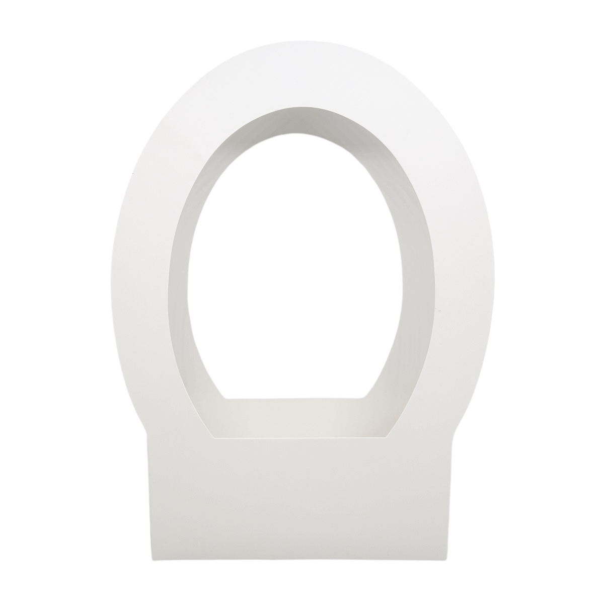 Set 12 Cutii Dreptunghilare Pliabile cu Maner Oval Neinscriptionate Albe