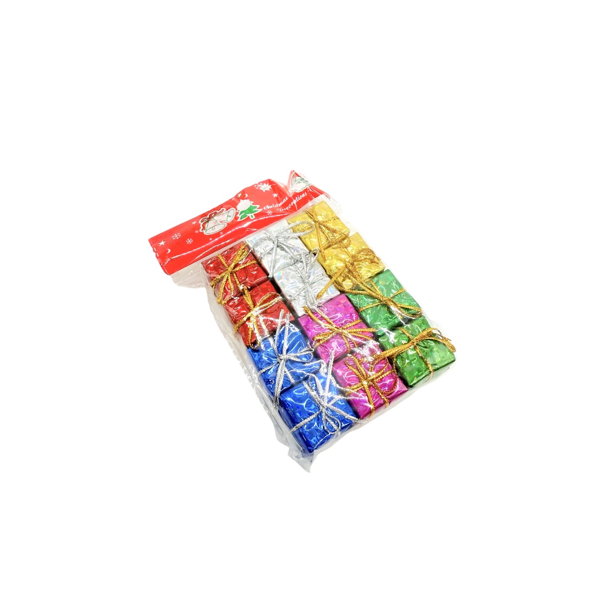 Set 12 Cadouri Decor de Brad 2.5 cm Color