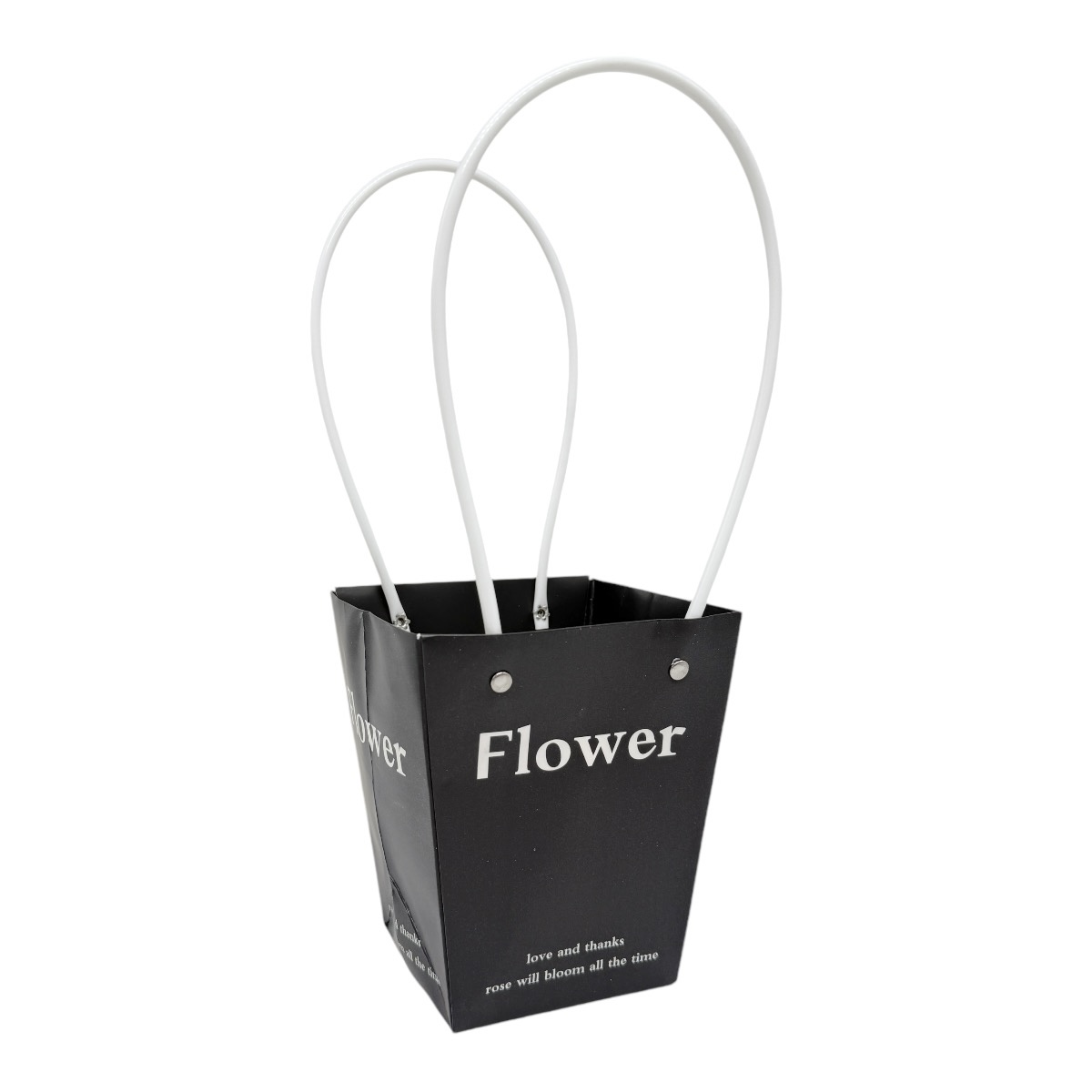 Set 10 buc Sacosa Premium Flower Negru