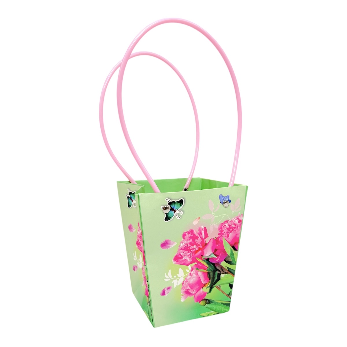 Set 10 buc Sacosa Premium Model Verde cu Lalele