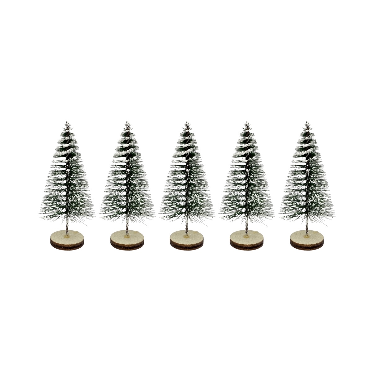 Set 5 Braduti  Decorativi  de Craciun 8.5cm