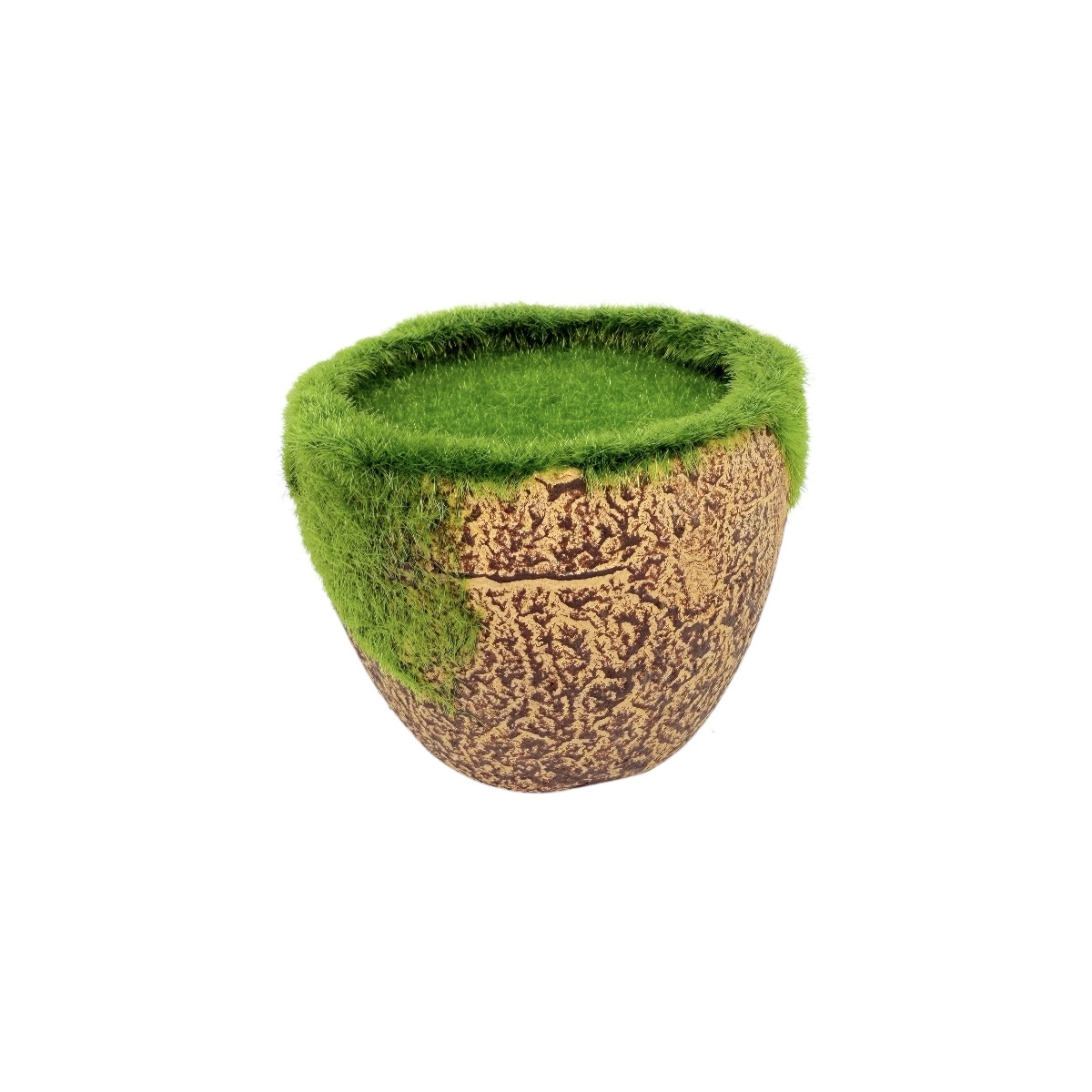 Ghiveci Ceramica Cu Spuma Interioara pentru Orhidee Auriu 11x9cm